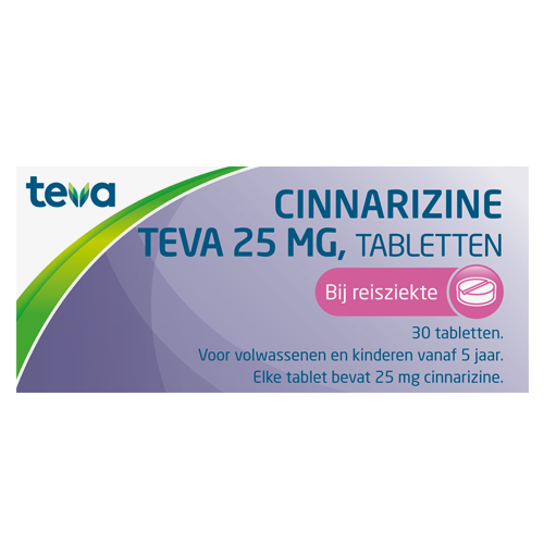 Teva Cinnarizine 25 mg 30 tabletten