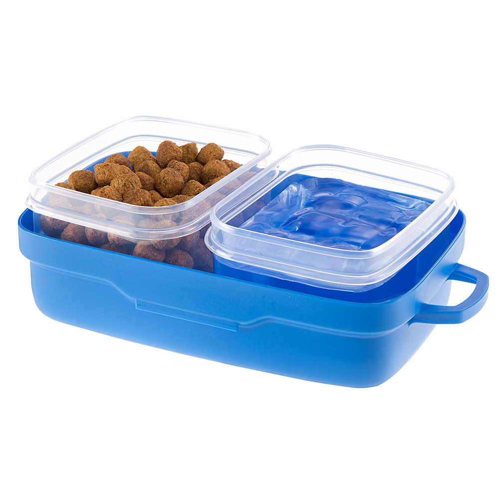 Ferplast pet ristò jeu de gamelles voyage chiens fermeture hermétique porte nourriture eau