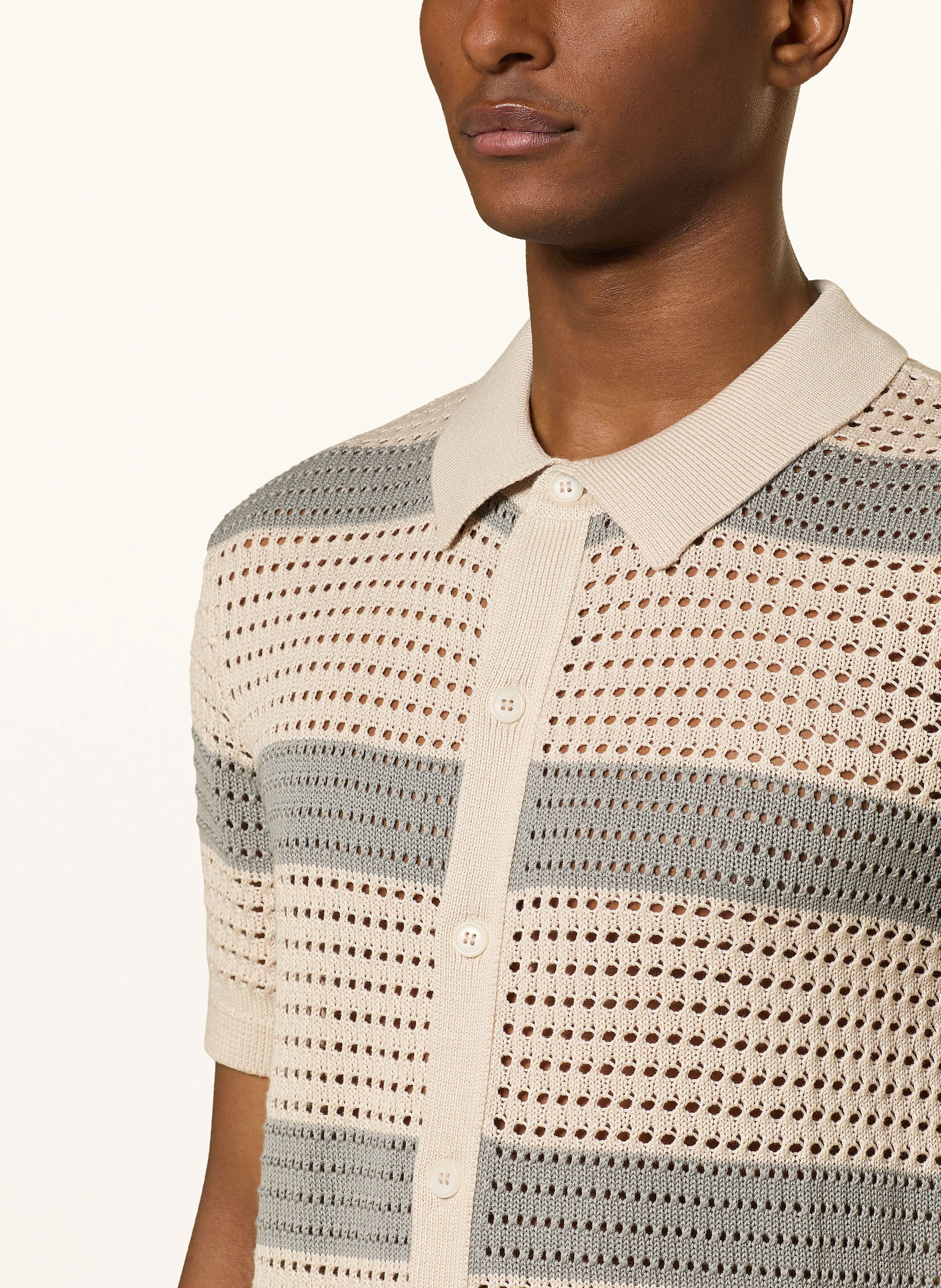STRELLSON Strickhemd ANDER-P Slim Fit
