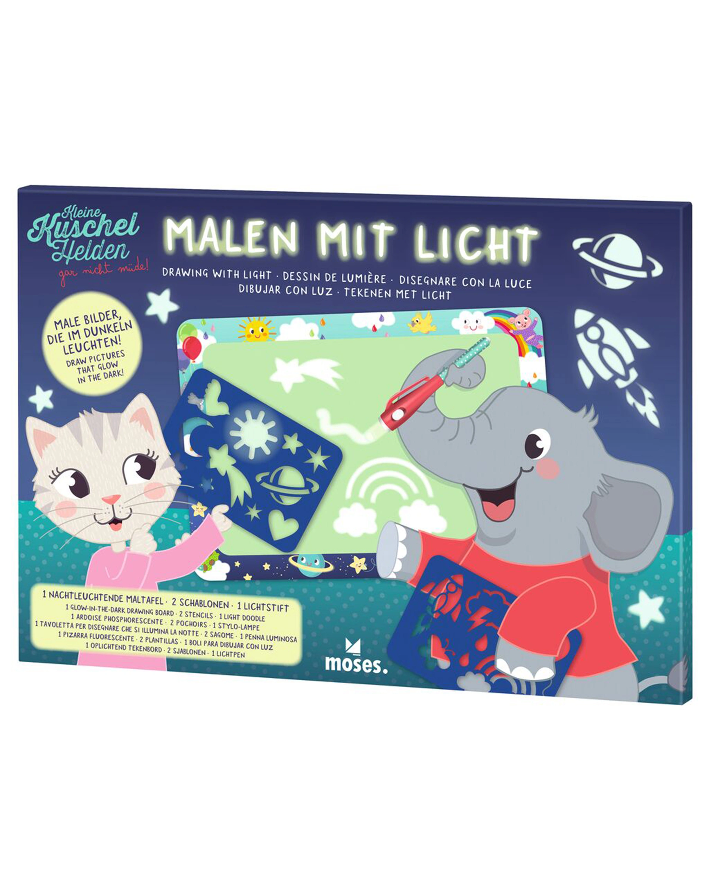 Einschlafhelfer KLEINE KUSCHELHELDEN - MALEN MIT LICHT