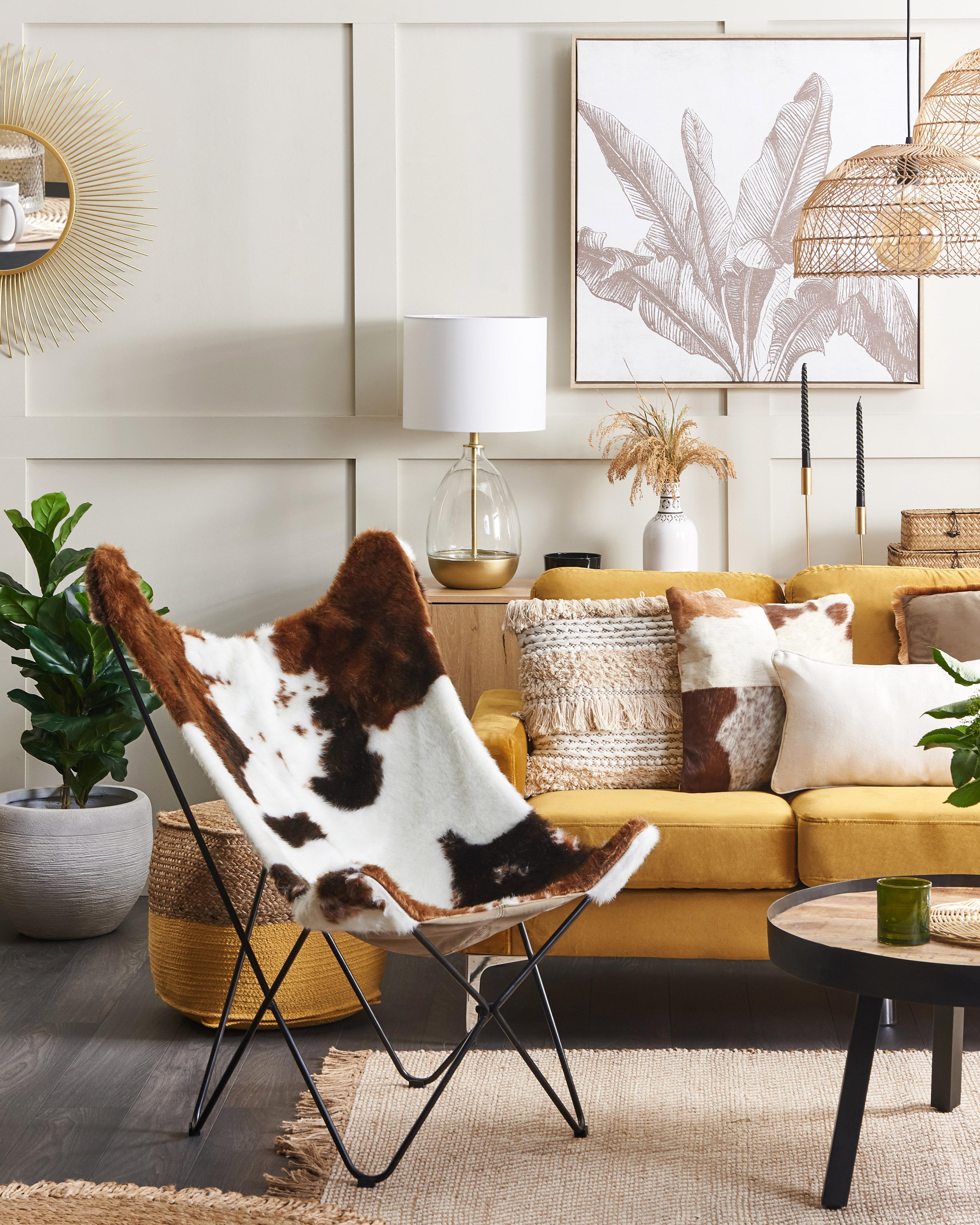 Vloerkleed ALADAG Beige 140 x 200 cm Jute