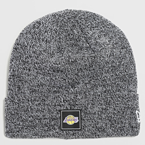 Bonnet Team Cuff New York Los Angeles Lakers Noir Chiné
