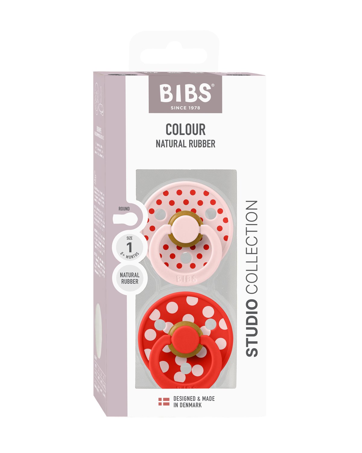 BIBS Smokk 2pk – Rund, Naturgummi
