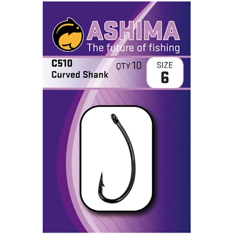 Hameçon Carpe Ashima C510 Curved Shank