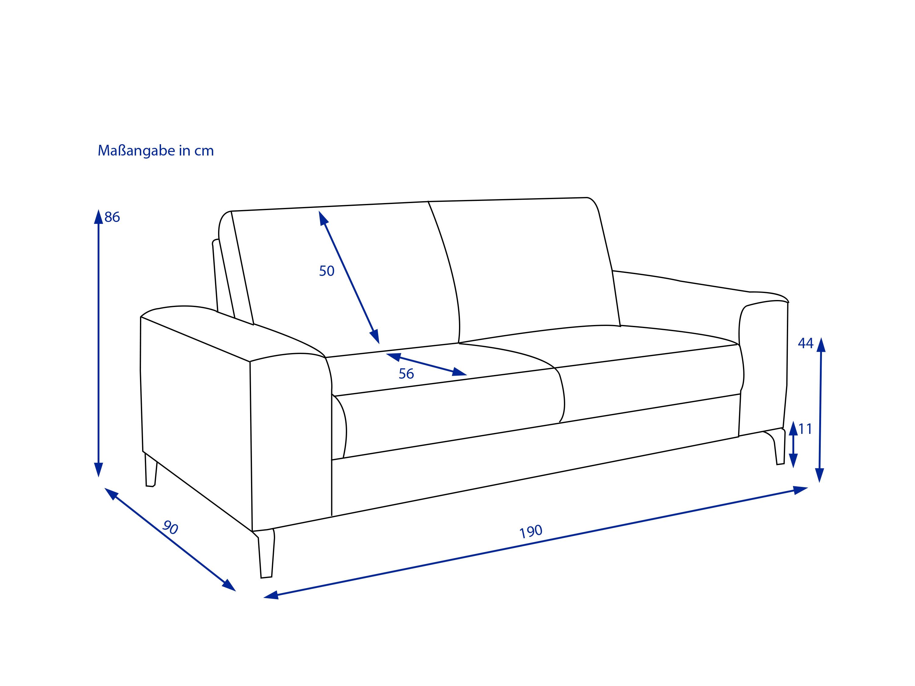 Sofa 2,5 Sitzer MONDO MARICA