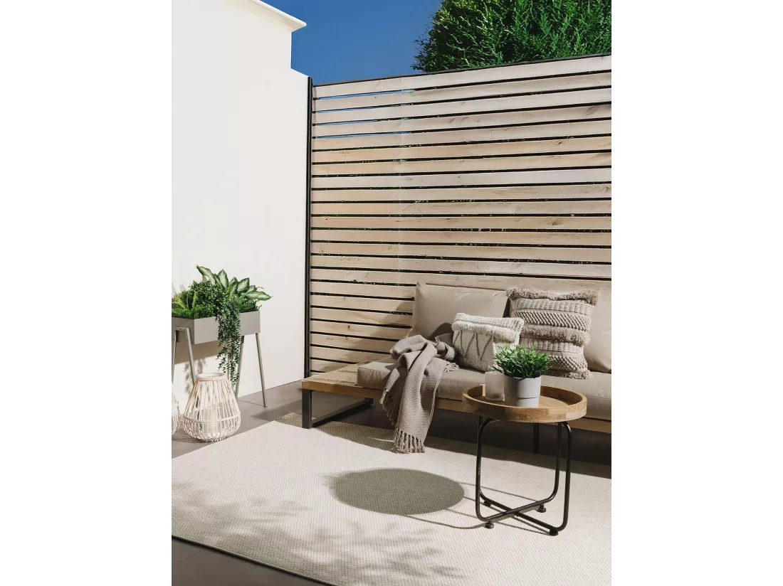 Tapis d'extérieur & intérieur Iowa Crème 80x150 cm
