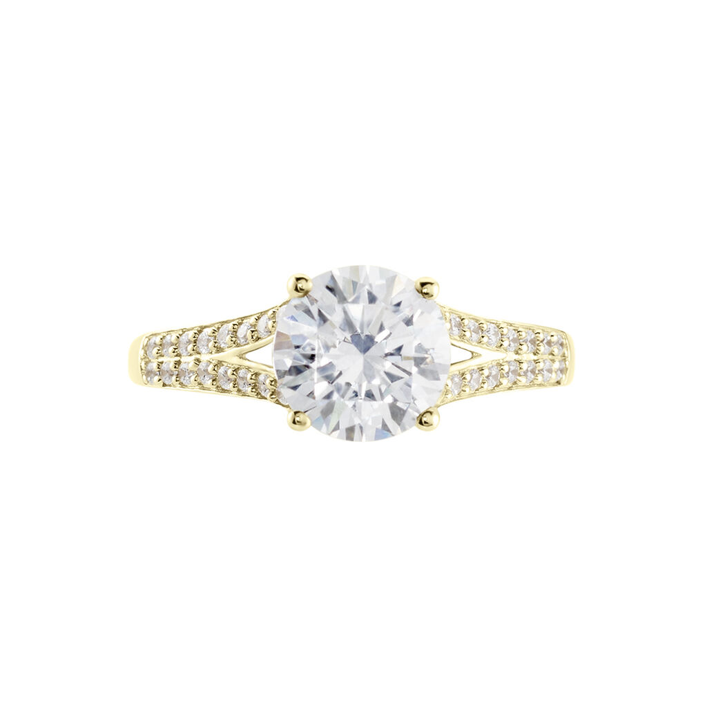 Bague Or Jaune Carolina Oxyde De Zirconium