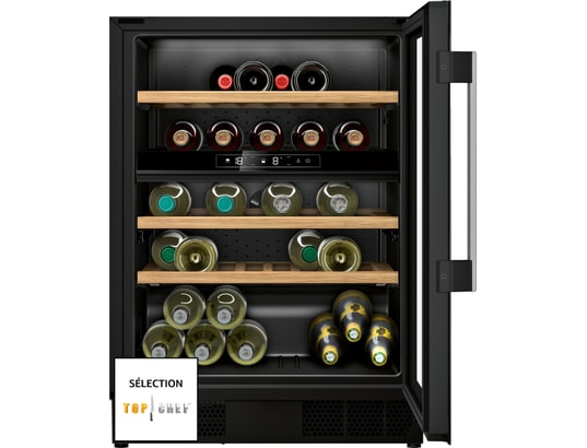 NEFF - Cave à vin encastrable de service KU9213HG0 N70, double zone, 44 bouteilles