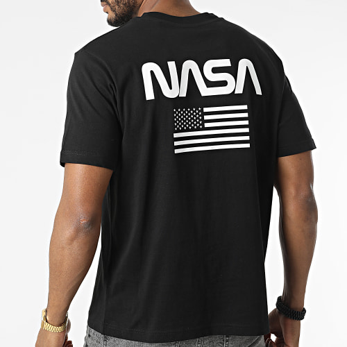 Tee Shirt Oversize Large Flag Noir