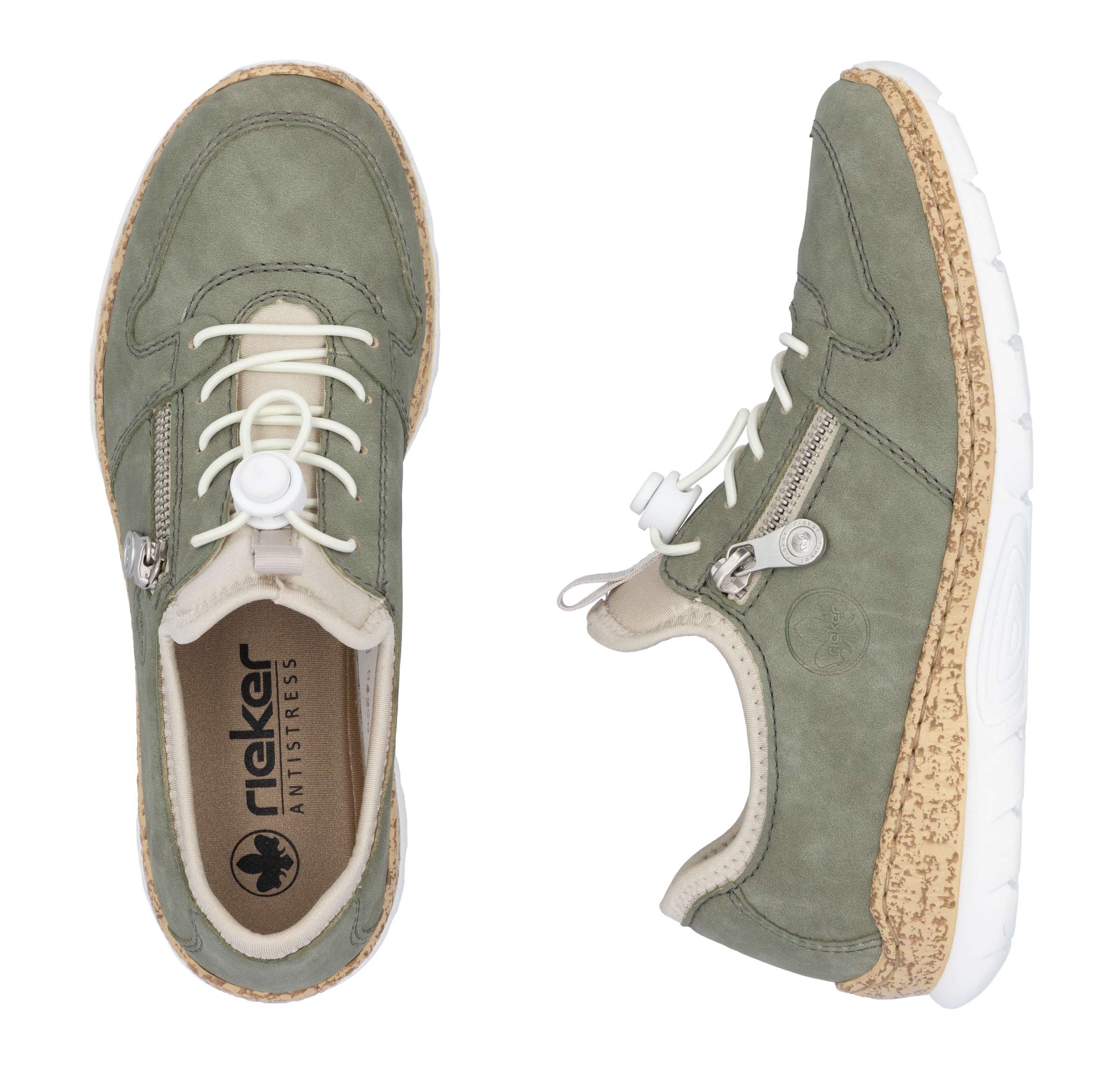 Rieker Slip-On Sneaker  Freizeitschuh, Halbschuh, Slipper mit leichter Laufsohle
