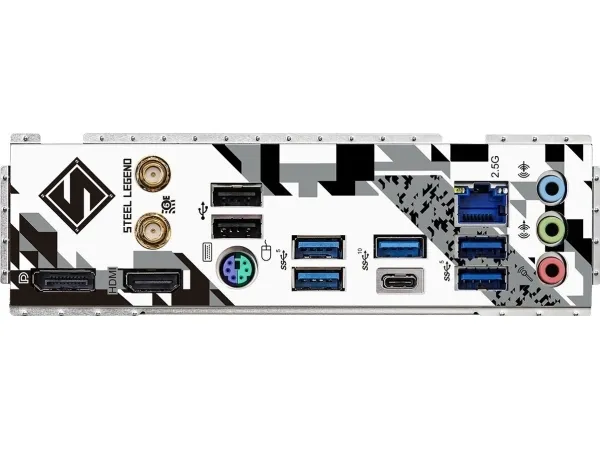 ASRock B760M Steel Legend WiFi - Bundkort - micro ATX - LGA1700 sokkel - B760 Chipset - USB-C 3.2 Gen2, USB 3.2 Gen 2, USB 3.2 Gen 1 - 2.5 Gigabit LAN, Wi-Fi 6E, Bluetooth - onboard grafik (CPU påkrævet) - HD Audio (8-kanaler)