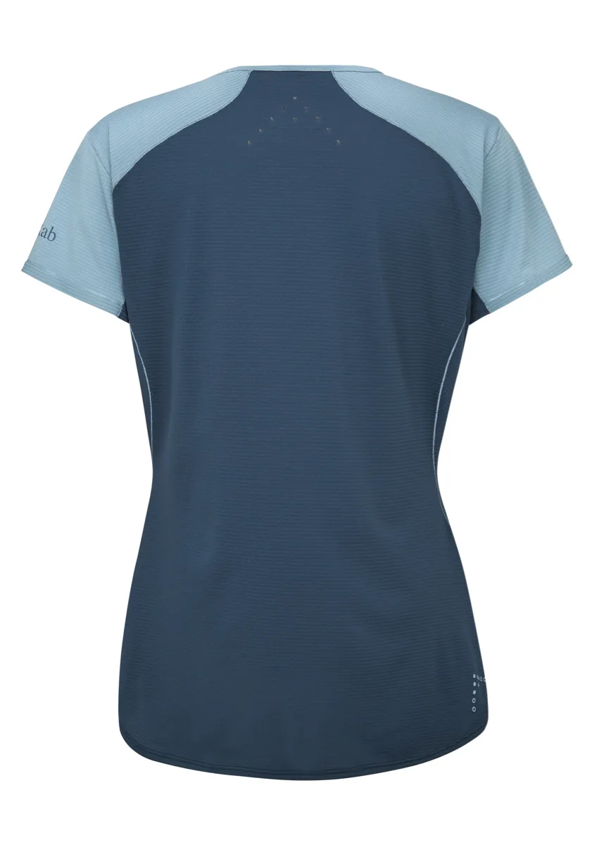 Rab Sonic Ultra Tee Wmns Citadel/Tempest Blue