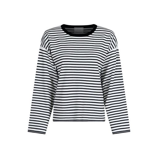 Neo Noir Enna Stripe Knit Bluse, Hvid/Sort, 38
