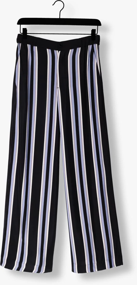 VANILIA zwarte vanilia wijde broek striped wide leg
