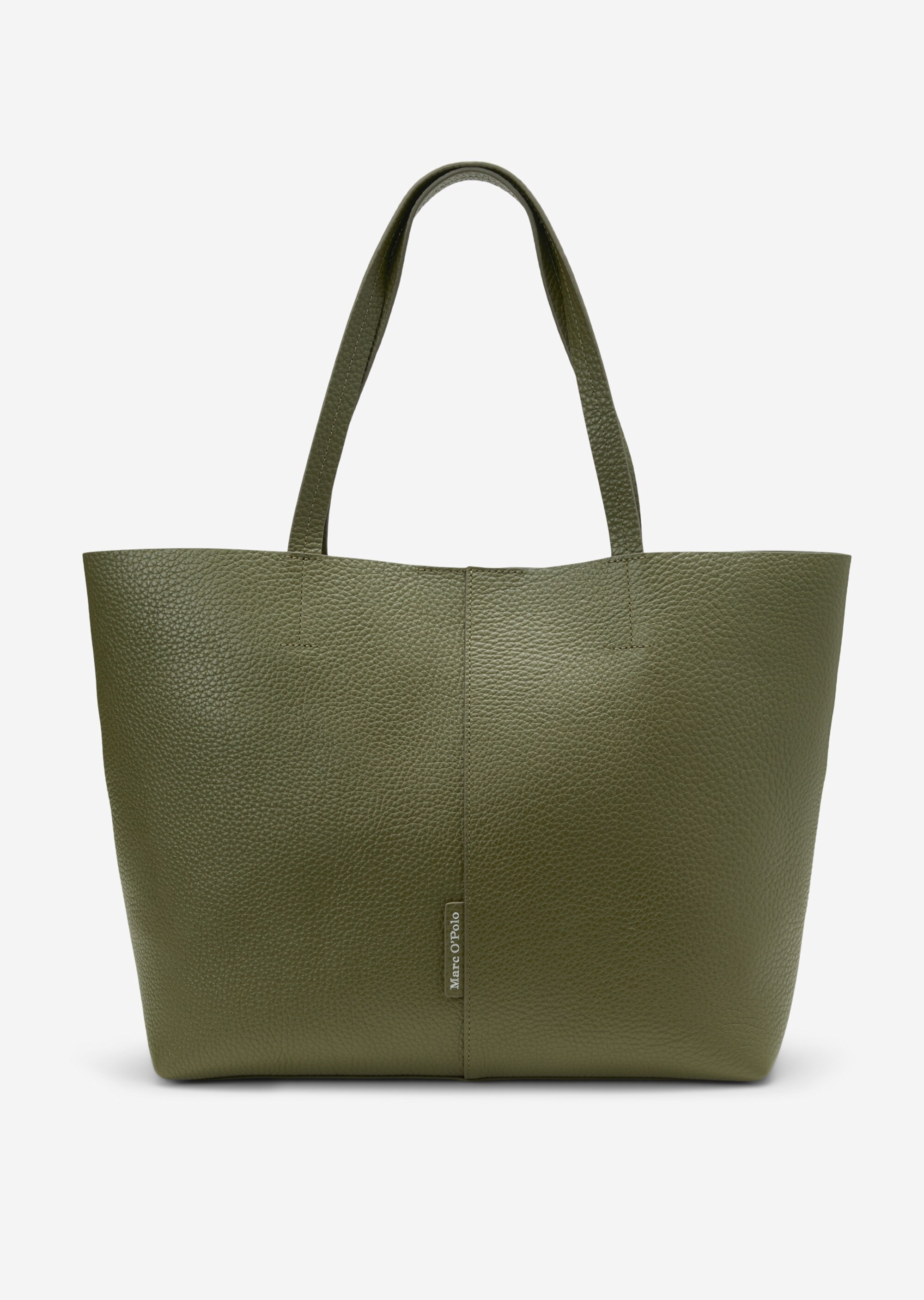 Shopper aus genarbtem Rindleder