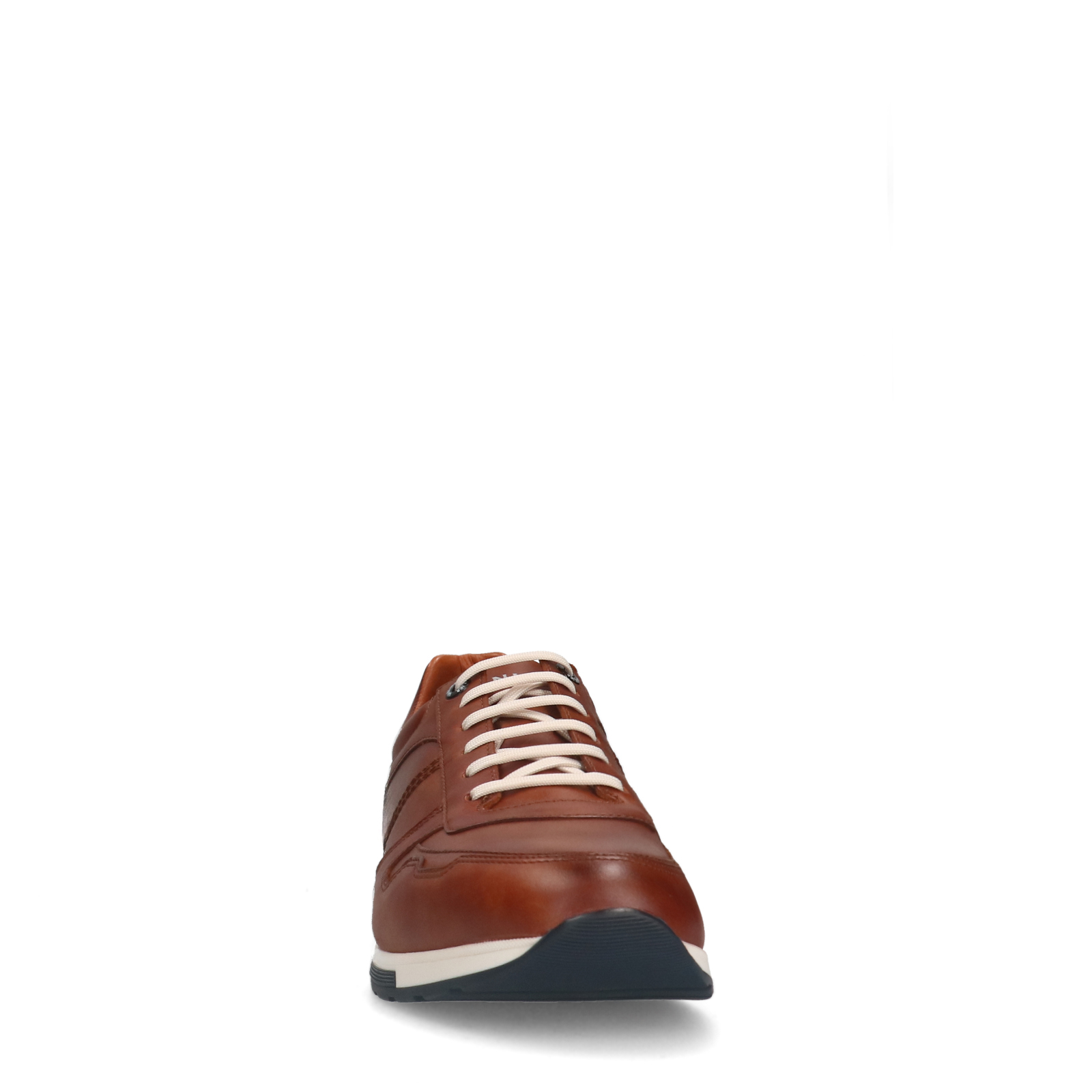 Cognac leren sneakers