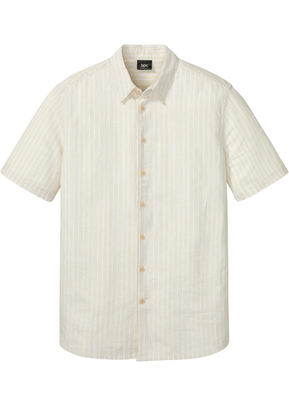 Chemise manches courtes en mélange lin