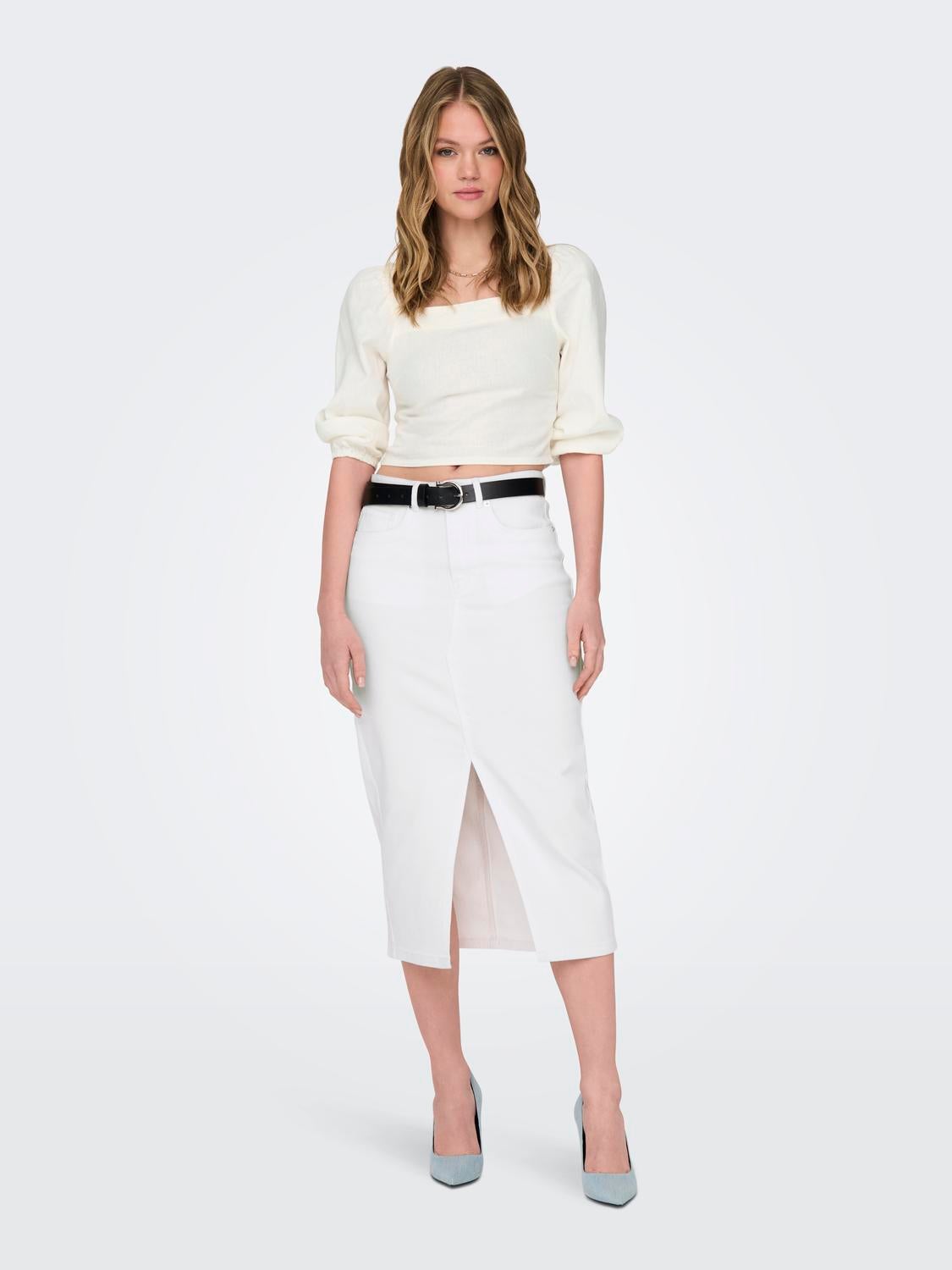 ONLSIRI Jeansrock White