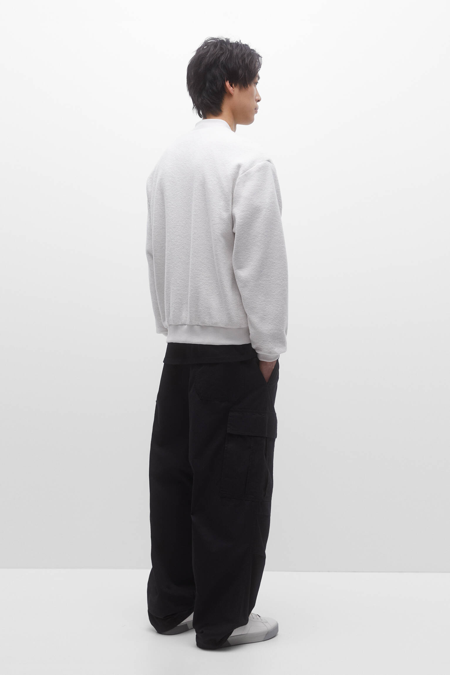 TOALHA JAQUETA BOMBER - PEDRA