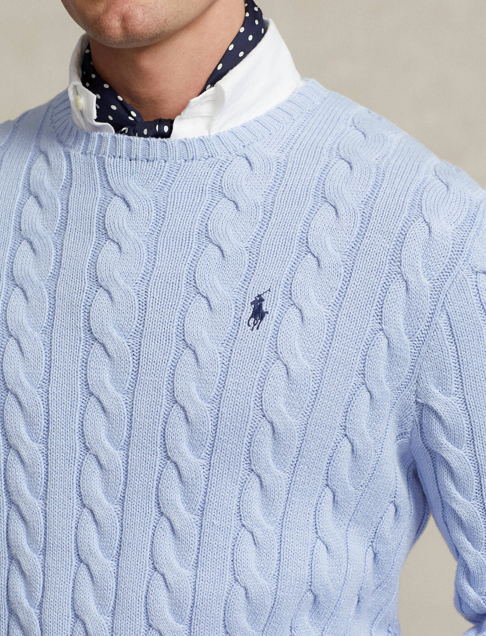 Polo Ralph Lauren| Herren Strickpullover mit Zopfmuster