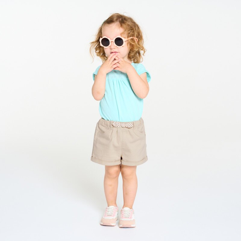 Short nœud fantaisie blanc bébé fille Blanc