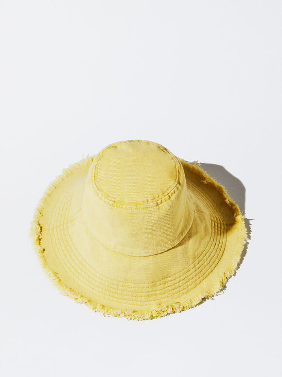 Gorro Bucket Denim - Amarelo