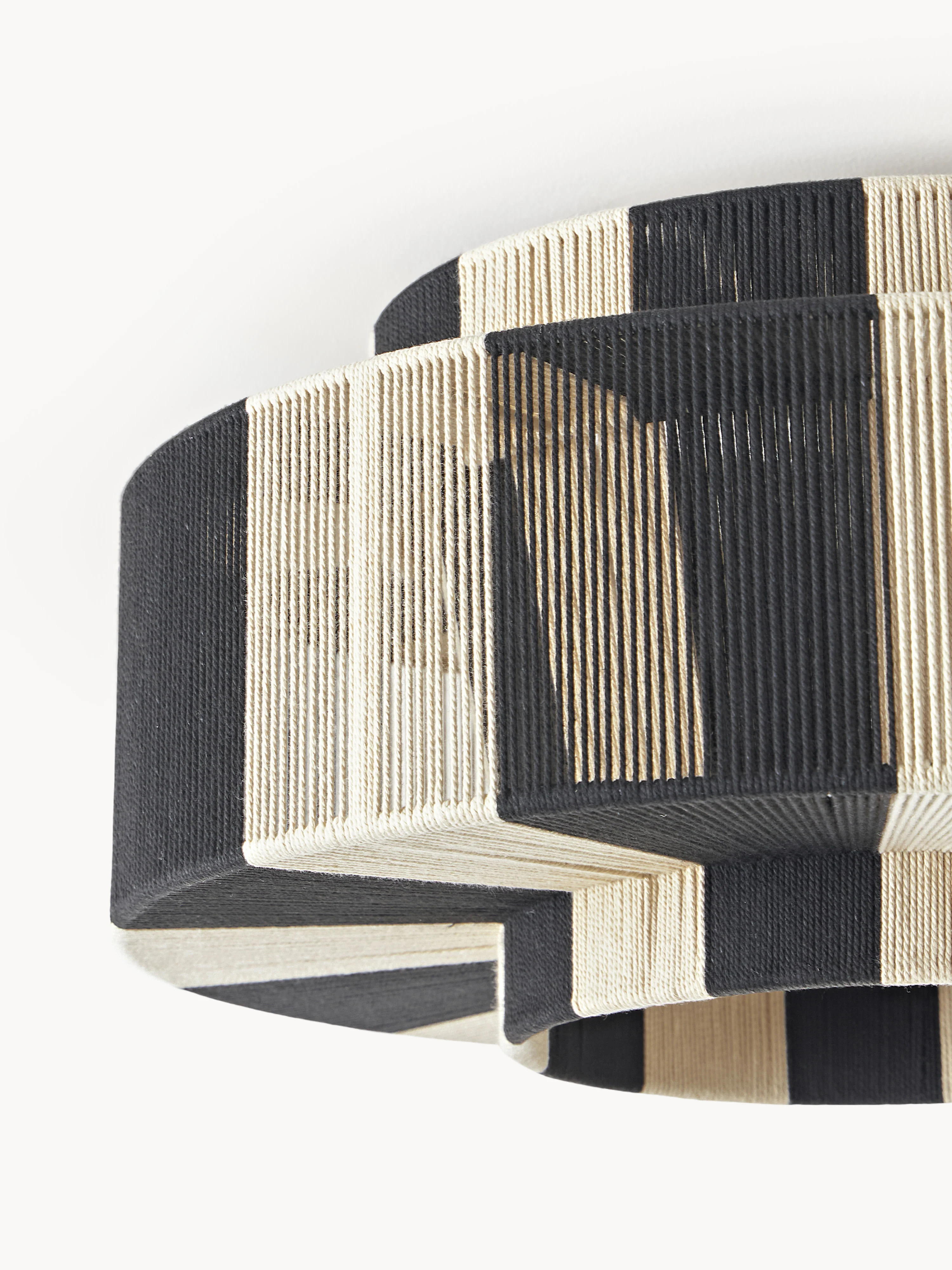 Plafondlamp Lace van linnen draad