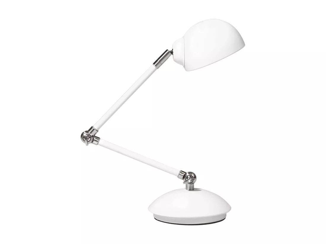 Lampe de bureau HELMAND Réglable Métal Blanc