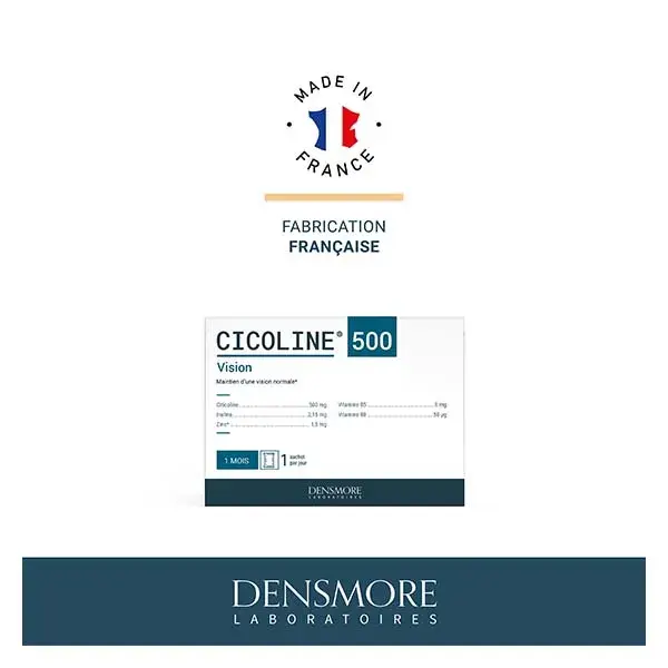 Densmore Cicoline 500 - Memória e Visão - Curso de 1 mês