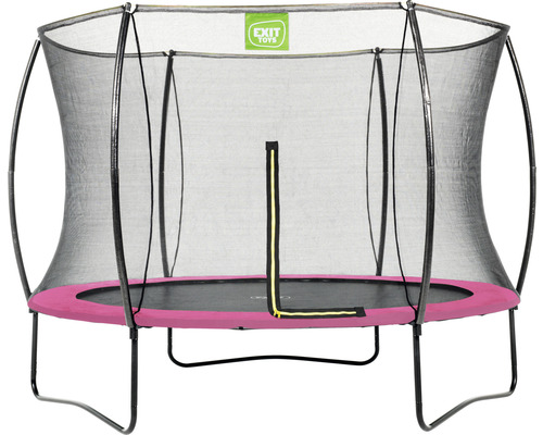 EXIT Silhouette trampoline met veiligheidsnet, Ø 244 cm, roze