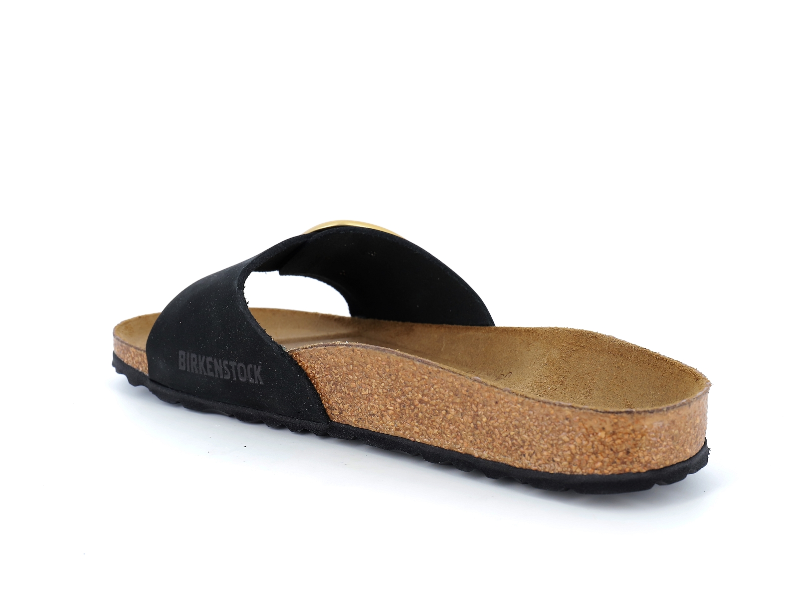 Birkenstock-02730 - Madrid Big Buckle Nubuck Velours Noir