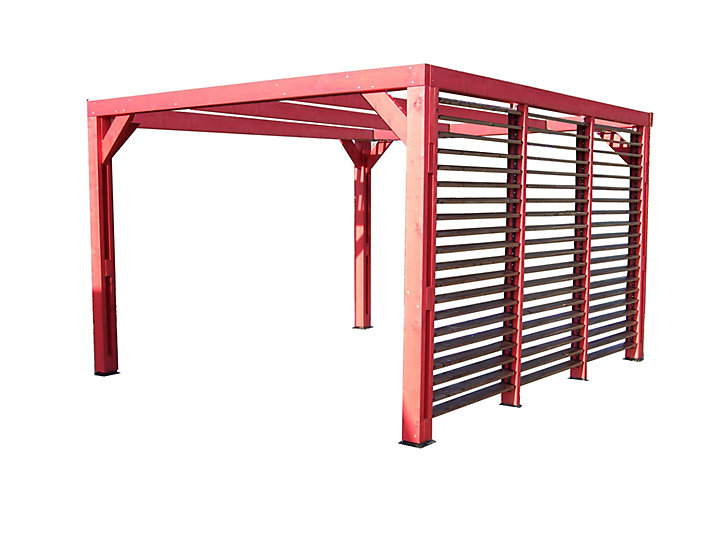 Pergola autoportante manuelle bois Habrita THO3531V 3,41 x 3,13 m