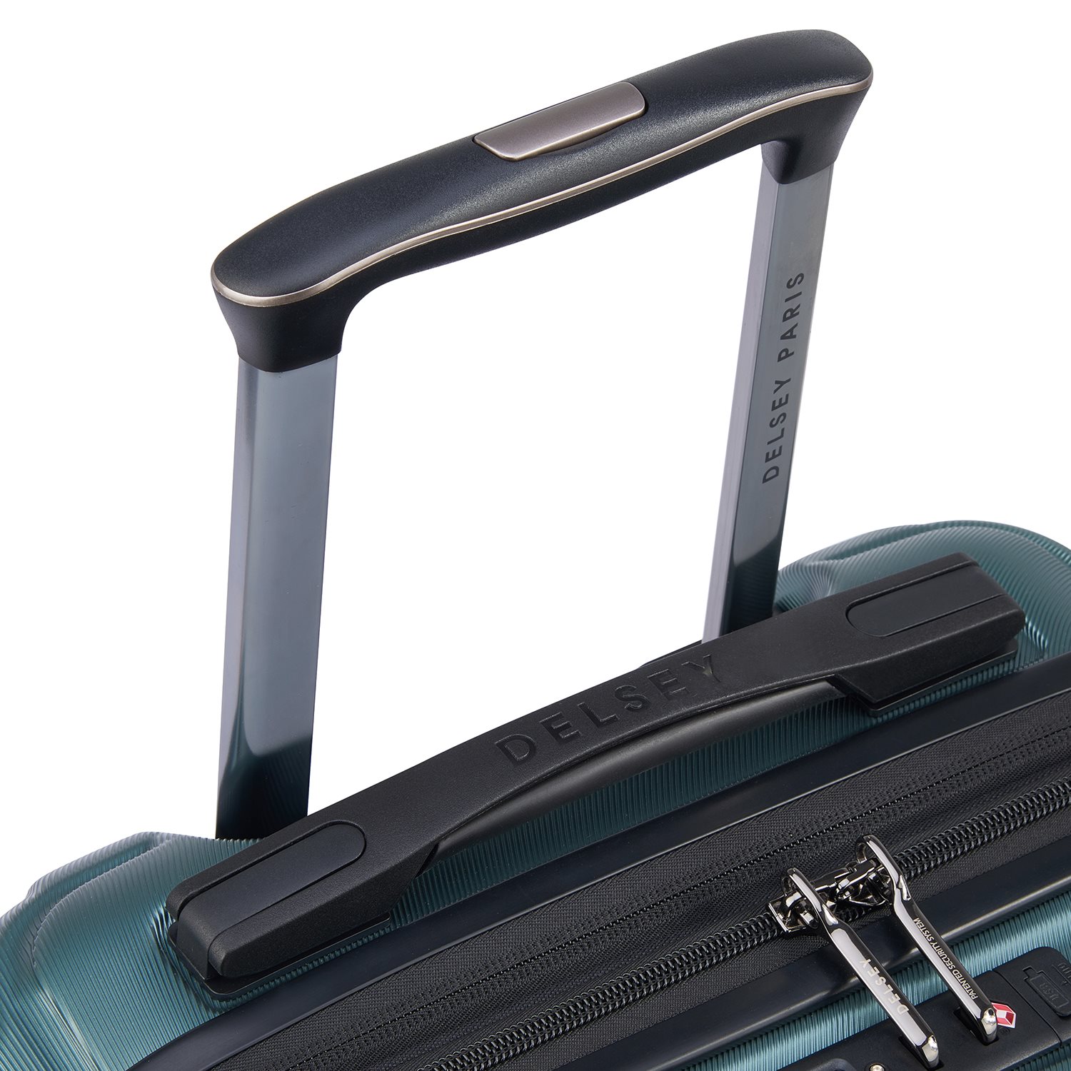 Delsey Shadow 5.0 Cabin Trolley Expandable Front Pocket green