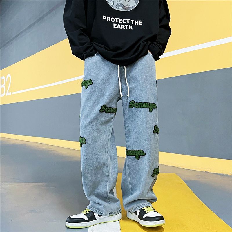 Antaeus - Lettering Straight Leg Jeans