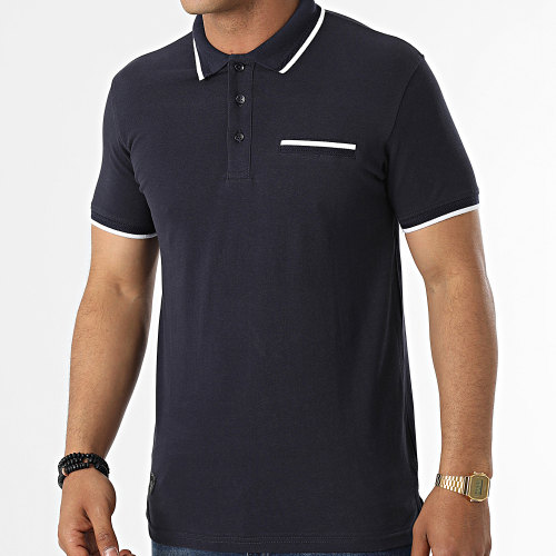 Polo A Manches Courtes Pop Bleu Marine
