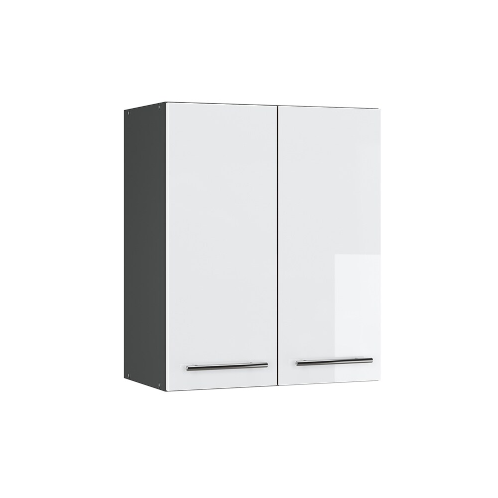 VICCO Hängeschrank 60 cm Weiß Hochglanz Küchenschrank Hängeschrank Küchenzeile Fame-Line