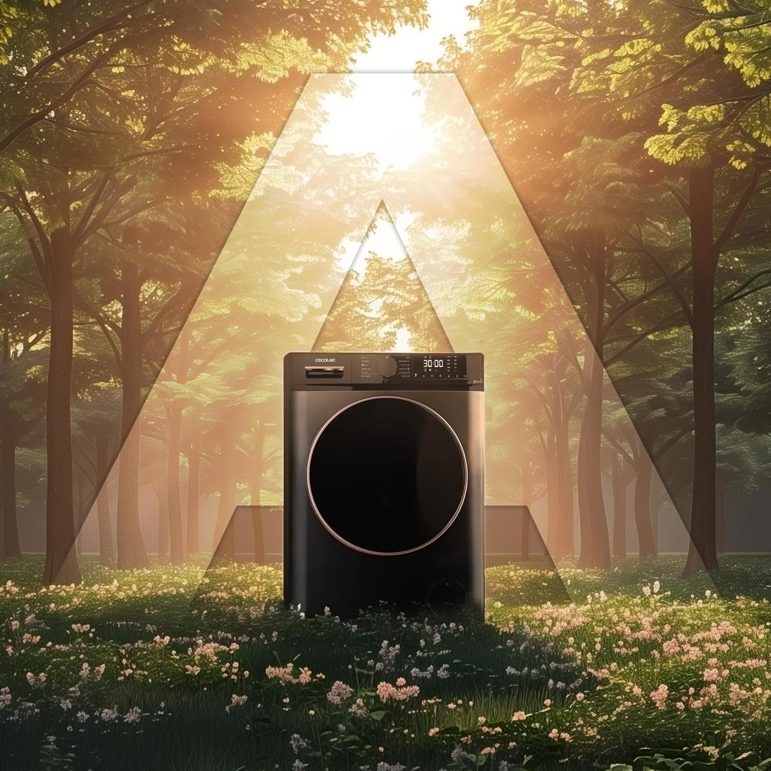 Cecotec Lave-linge 8 kg Bolero DressCode 8610 Inverter Steel A. Chargement Frontal, 1400 RPM, SteamMax, Motor Inverter Plus, 15 Programmes, OnSmart, Stop&Go, DrrumClean, Caoutchouc Antibactérien