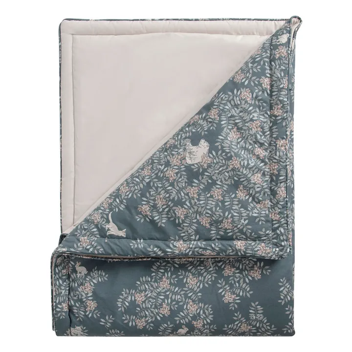 garbo&friends Couverture Fauna en percale de coton | Bleu