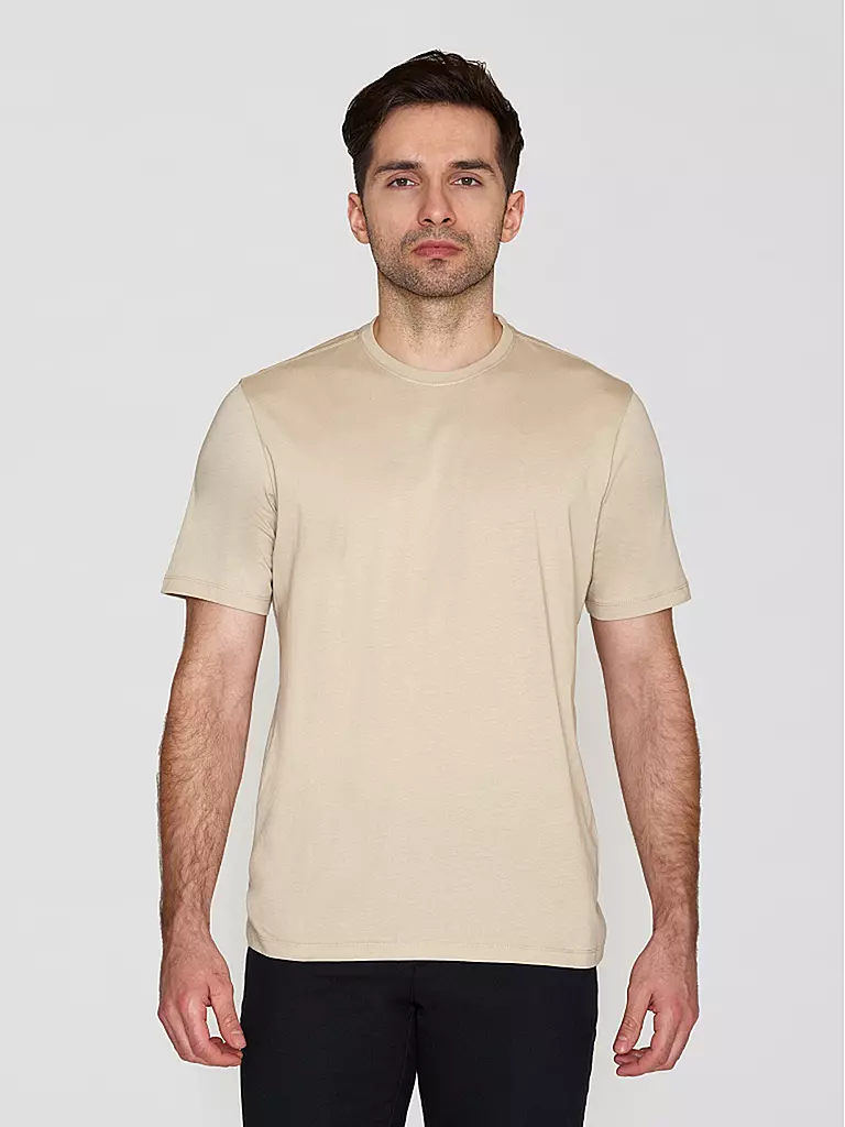 KNOWLEDGE COTTON APPAREL T-Shirt ALDER grau