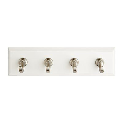 Barrette porte-clé Command 4 crochets blanc nacré