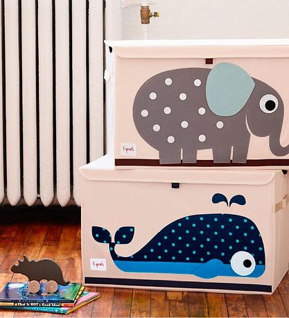 3 Sprouts Aufbewahrungsbox - 38x61x37 - Wal
