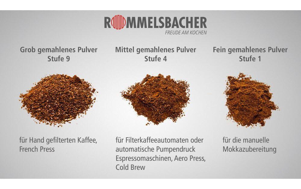 Rommelsbacher Kaffeemühle »20.EKM 200« 110 W Scheibenmahlwerk 250 gBohnenbehälter