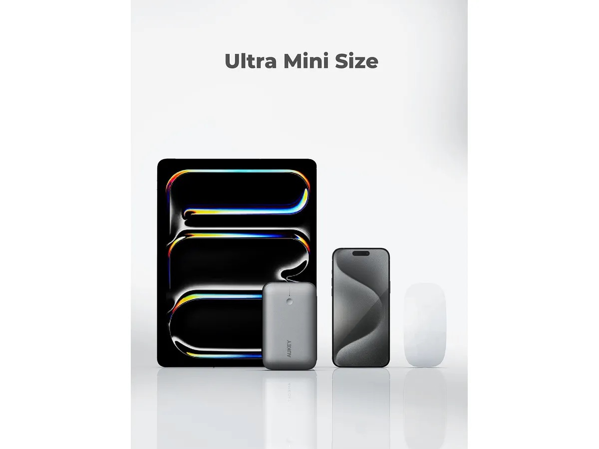 (20W) Spark Mini 20000mAh Powerbank USB C / USB A Ladegerät Power Delivery Quick Charge (PB-Y57 GR) - Grau