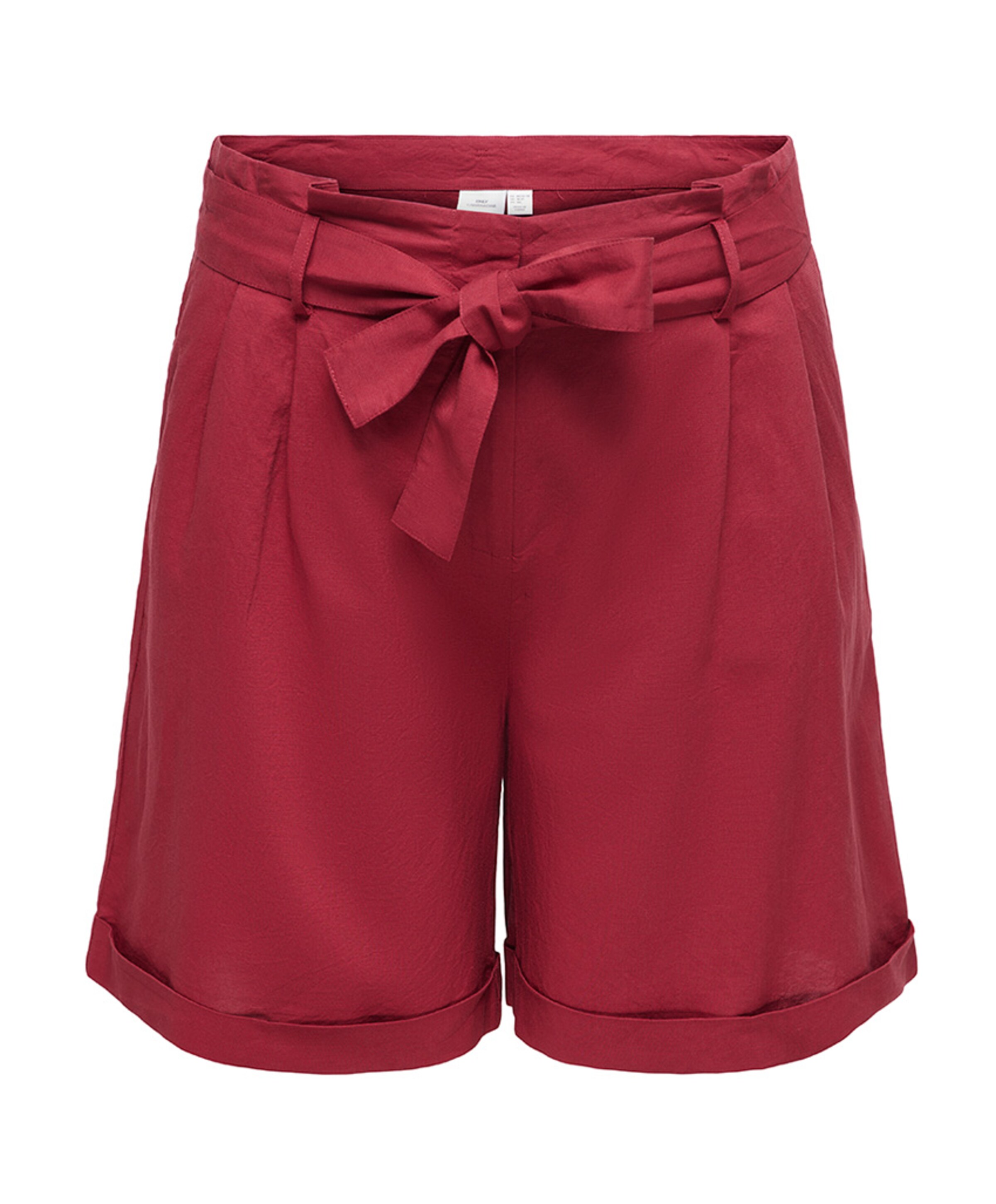 Only Carmakoma CARISOLA HW BELT PNT dames korte broek rood