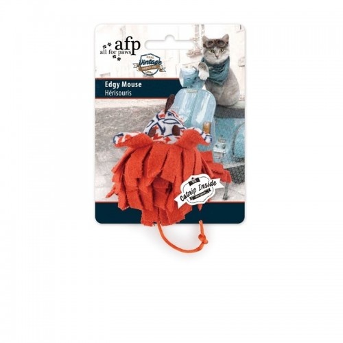 Rato de pelúcia vintage e estiloso da AFP para gatos