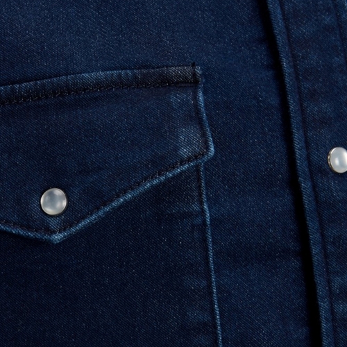 Jack & Jones - 12223970 JJIETHAN JJSHIRT AKM 131 I.K BLUE DENIM Azul
