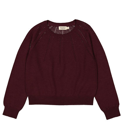 MarMar Bluse - Wolle - Thulla - Deep Maulbeere m. Kragen