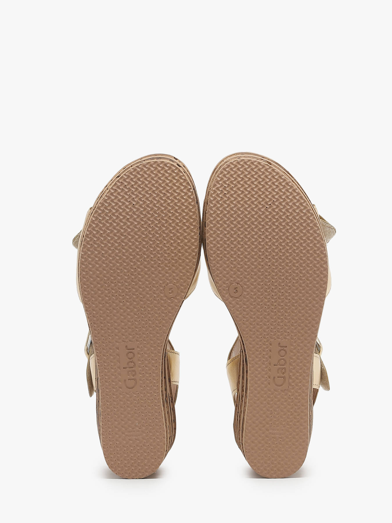 Sandales semelle compense en cuir GABOR