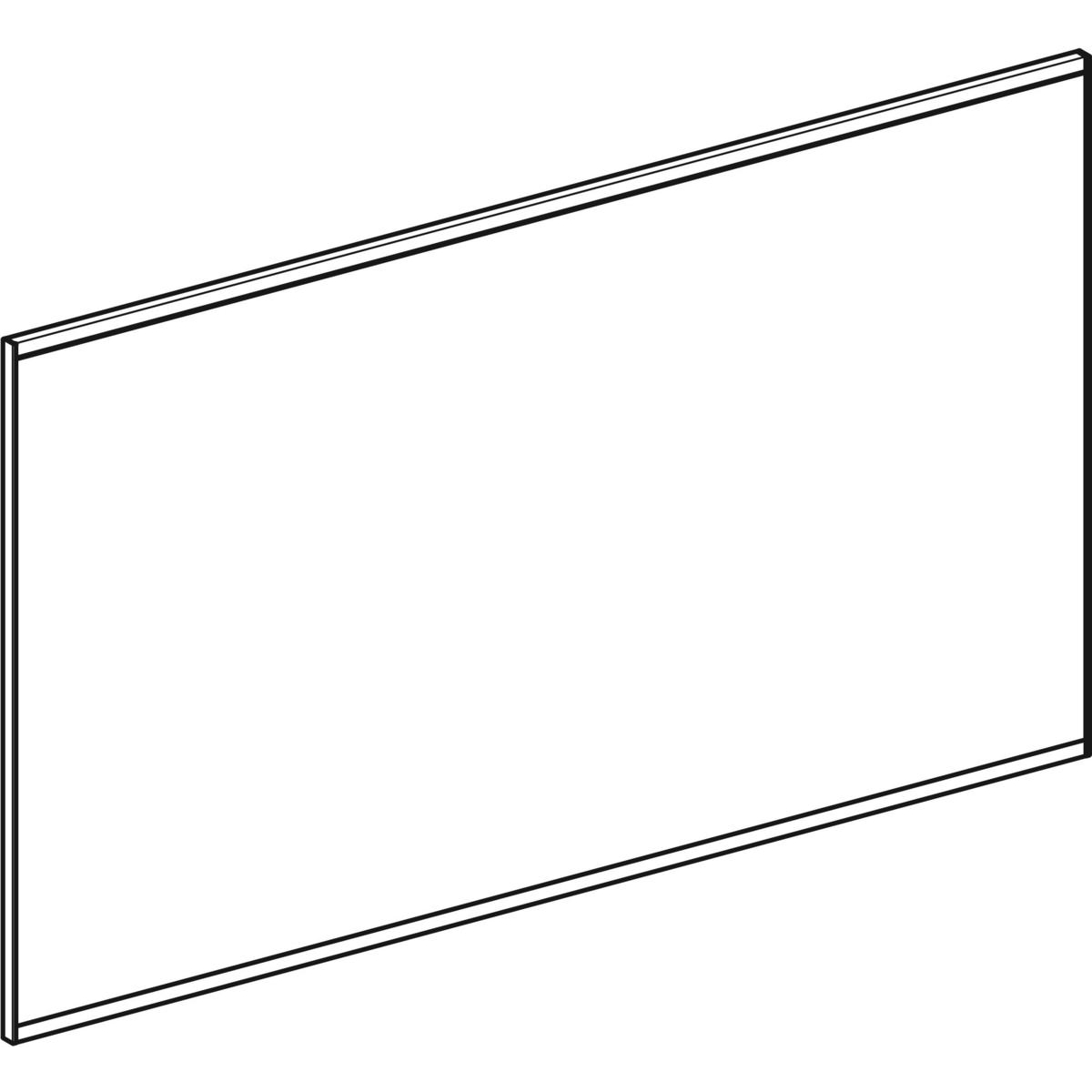 Geberit Option spiegel met verlichting en verwarming 120x70cm zwart