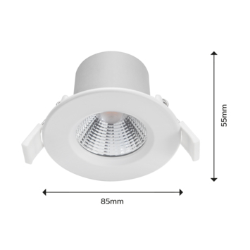 Philips inbouwspot Dive 5.5W 2700K wit 3-pack